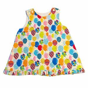 Homemade Balloon Print A Line Dress 2T
